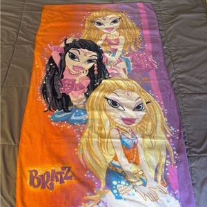 Vintage Bratz Beach Towel - Orange & Purple